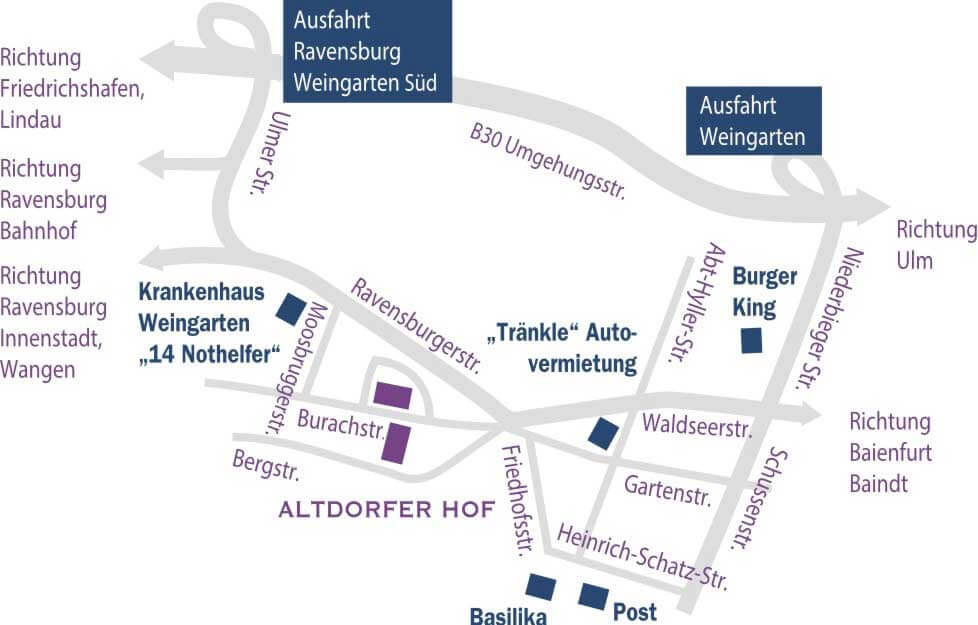 Anfahrt Altdorfer Hof